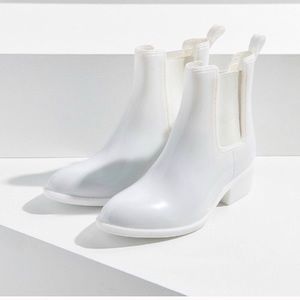 White Jeffrey Campbell Stormy Rain Boots